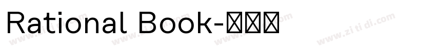 Rational Book字体转换 Rational Book字体转换